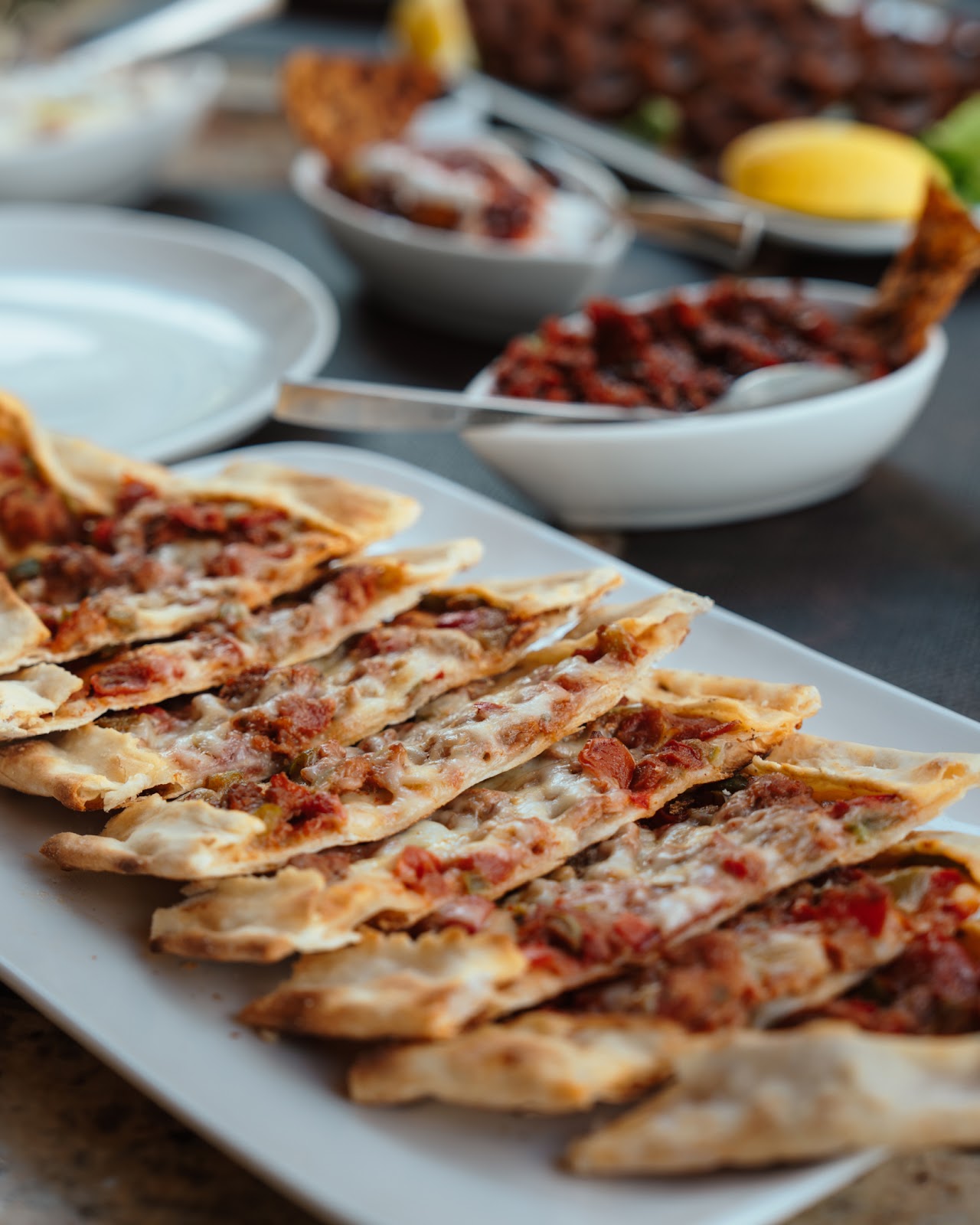 Live music performance at Antioch Restaurant with warm amber lighting