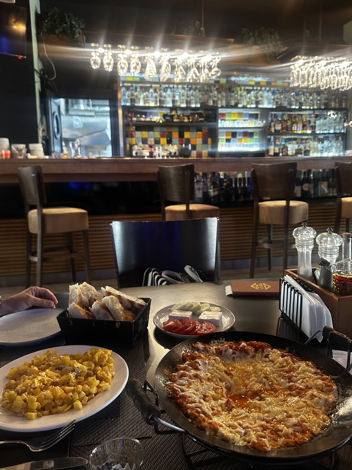 Mediterranean dishes beautifully plated